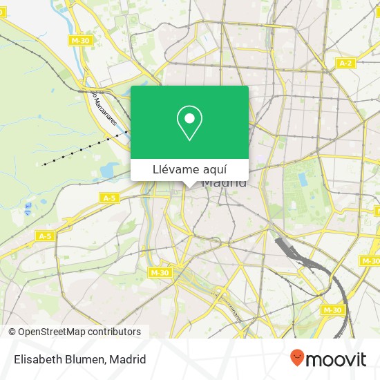 Mapa Elisabeth Blumen, Calle Mayor, 75 28013 Palacio Madrid