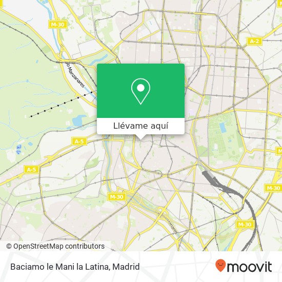 Mapa Baciamo le Mani la Latina, Calle de Segovia, 16 28005 Palacio Madrid
