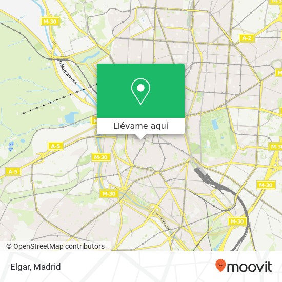 Mapa Elgar, Calle del Almendro, 2 28005 Madrid