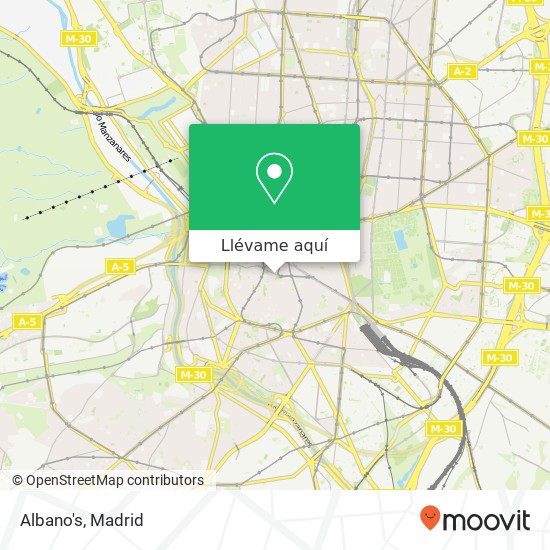 Mapa Albano's, Calle de la Colegiata, 3 28012 Embajadores Madrid