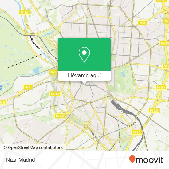 Mapa Niza, Calle de la Colegiata, 4 28012 Embajadores Madrid