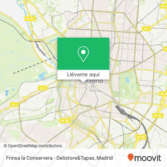 Mapa Frinsa la Conservera - Delistore&Tapas, Plaza de San Miguel 28005 Palacio Madrid