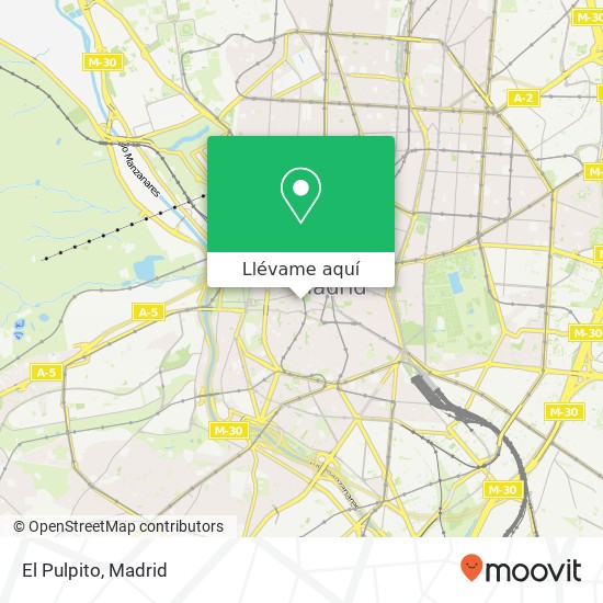 Mapa El Pulpito, Plaza Mayor, 10 28012 Sol Madrid