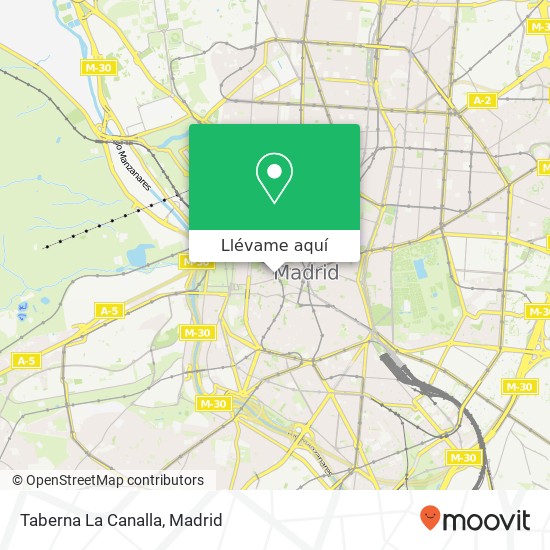 Mapa Taberna La Canalla, Costanilla de Santiago, 2 28013 Madrid