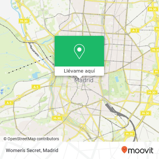 Mapa Women's Secret, Calle del Arenal, 9 28013 Sol Madrid