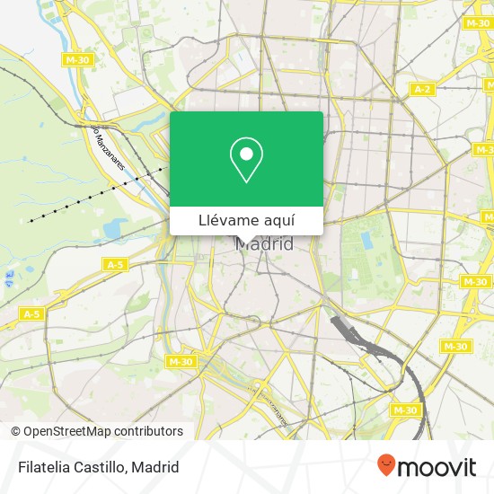 Mapa Filatelia Castillo, Calle de Felipe III, 3 28013 Sol Madrid