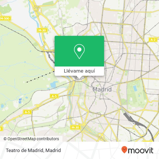 Mapa Teatro de Madrid