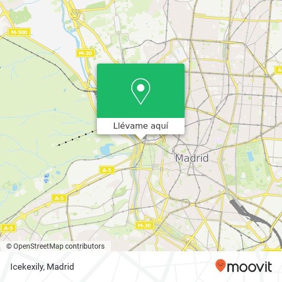 Mapa Icekexily, Paseo de la Florida, 2 28008 Casa de Campo Madrid