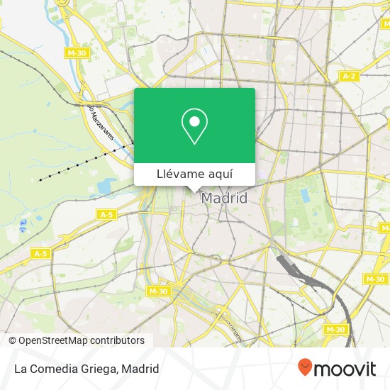 Mapa La Comedia Griega, Calle de la Amnistía, 6 28013 Palacio Madrid