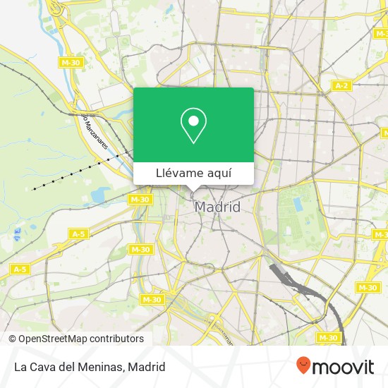 Mapa La Cava del Meninas, Calle de Campomanes, 7 28013 Palacio Madrid