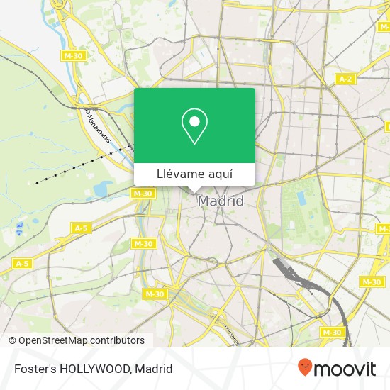 Mapa Foster's HOLLYWOOD, Plaza de Isabel II, 3 28013 Palacio Madrid