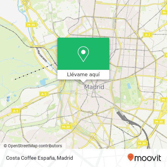 Mapa Costa Coffee España, 28013 Palacio Madrid