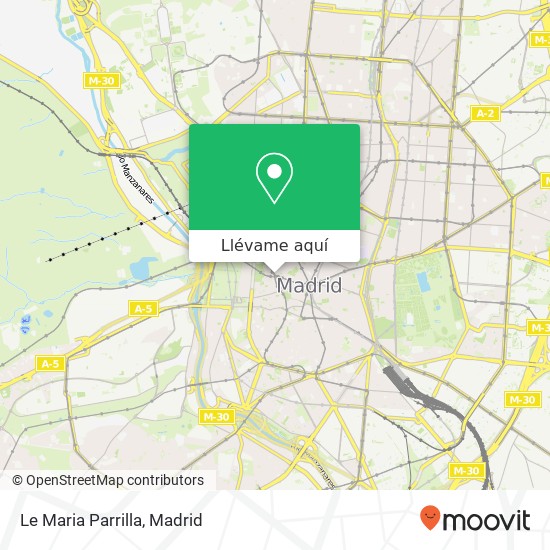 Mapa Le Maria Parrilla, 28013 Palacio Madrid