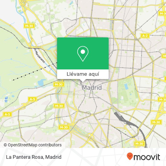 Mapa La Pantera Rosa, Calle de los Caños del Peral, 4 28013 Palacio Madrid