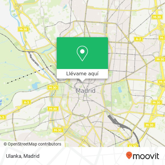 Mapa Ulanka, Calle Gran Vía, 39 28013 Madrid