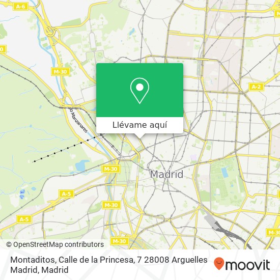Mapa Montaditos, Calle de la Princesa, 7 28008 Arguelles Madrid