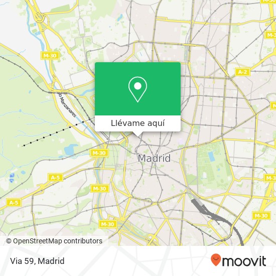 Mapa Via 59, Calle Gran Vía, 59 28013 Palacio Madrid