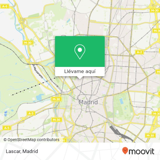 Mapa Lascar, Calle de la Palma, 69 28015 Universidad Madrid