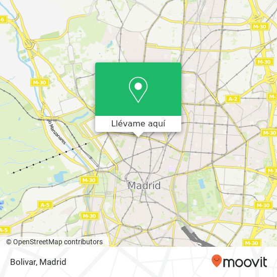 Mapa Bolivar, Calle de Manuela Malasaña, 28 28004 Universidad Madrid