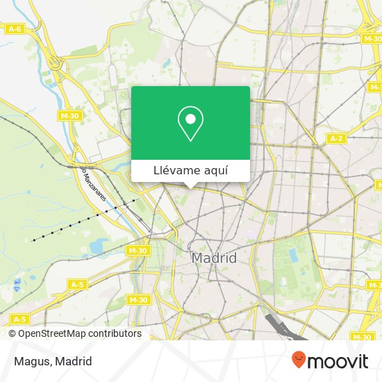 Mapa Magus, Calle del Conde Duque, 19 28015 Universidad Madrid