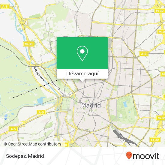 Mapa Sodepaz, Calle de la Palma, 69 28015 Universidad Madrid