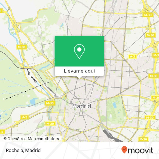 Mapa Rochela, Calle de Manuela Malasaña, 31 28004 Universidad Madrid