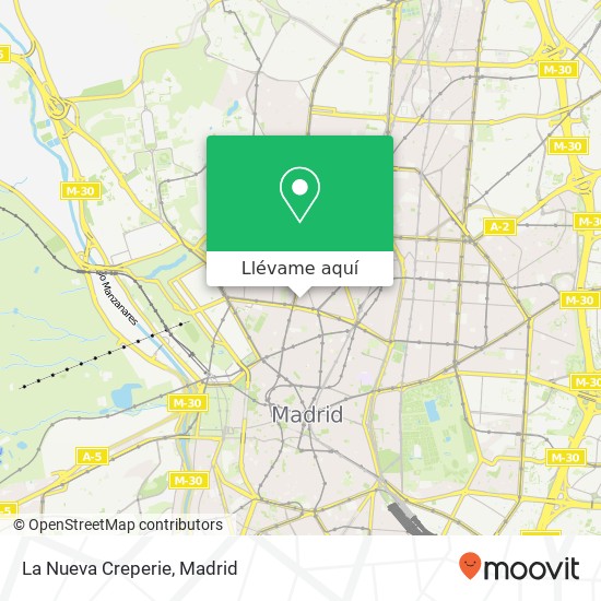 Mapa La Nueva Creperie, Calle Monteleón, 27 28010 Trafalgar Madrid