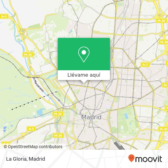 Mapa La Gloria, Plaza del Conde del Valle de Suchil, 7 28015 Arapiles Madrid