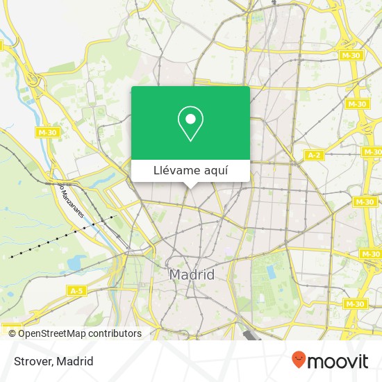 Mapa Strover, Calle de Fuencarral 28010 Madrid