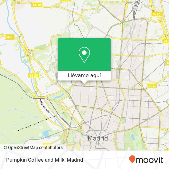 Mapa Pumpkin Coffee and Milk, Calle de Blasco de Garay 28003 Vallehermoso Madrid