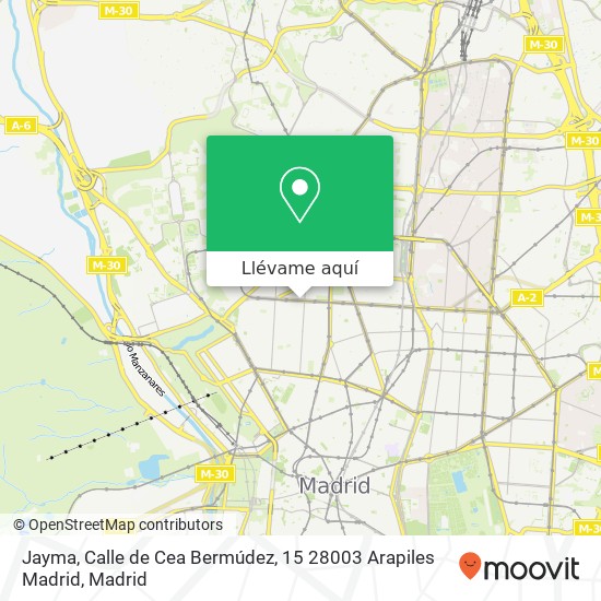 Mapa Jayma, Calle de Cea Bermúdez, 15 28003 Arapiles Madrid