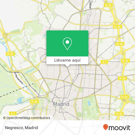 Mapa Negresco, Calle de Santa Engracia, 70 28010 Almagro Madrid