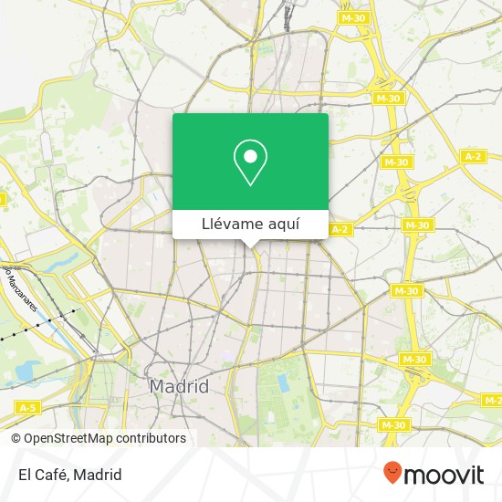 Mapa El Café, Paseo de la Castellana, 49 28046 Almagro Madrid