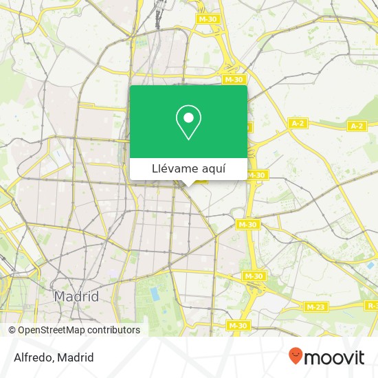 Mapa Alfredo, Calle de Coslada, 8 28028 Guindalera Madrid
