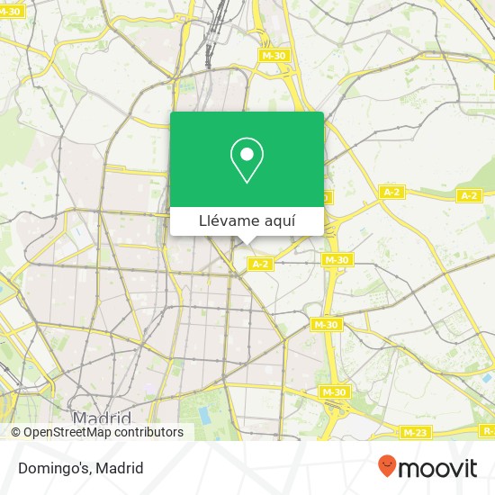 Mapa Domingo's, Calle de Canillas, 21 28002 Prosperidad Madrid