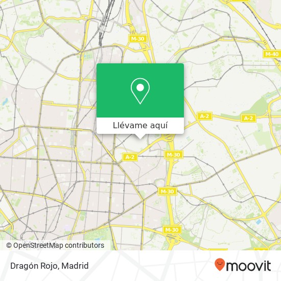 Mapa Dragón Rojo, Calle del Cardenal Silíceo, 31 28002 Prosperidad Madrid