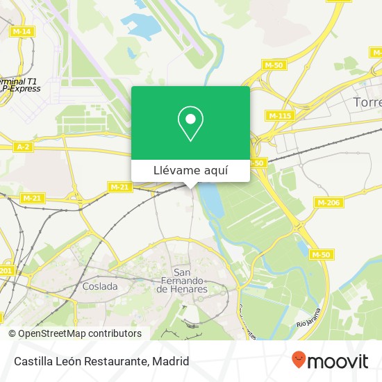 Mapa Castilla León Restaurante, Avenida de San Pablo, 6 28823 Coslada