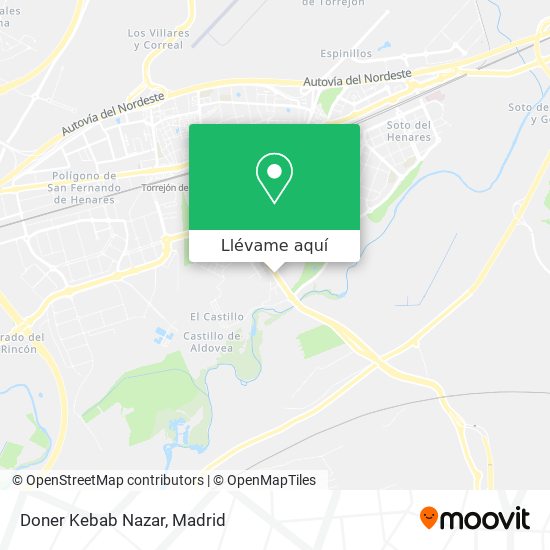 Mapa Doner Kebab Nazar