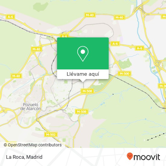 Mapa La Roca, Avenida de Europa, 25 28023 Aravaca Madrid