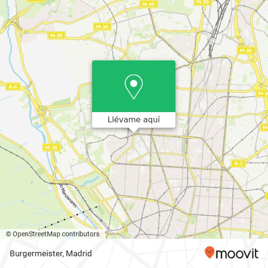 Mapa Burgermeister, Avenida de la Reina Victoria, 32 28003 Ciudad Universitaria Madrid