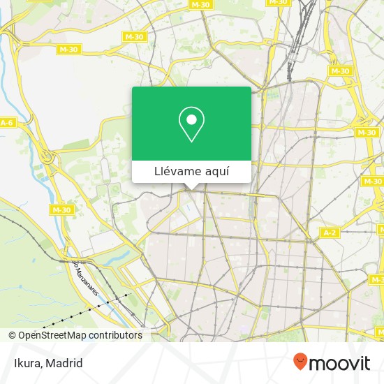 Mapa Ikura, Avenida de la Reina Victoria, 19 28003 Vallehermoso Madrid