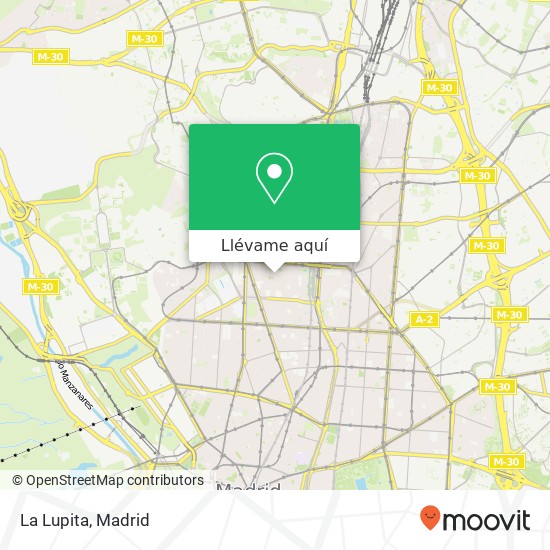 Mapa La Lupita, Calle de Ponzano, 91 28003 Rios Rosas Madrid