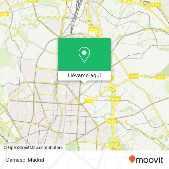 Mapa Damaso, Calle de García Luna, 5 28002 Ciudad Jardín Madrid