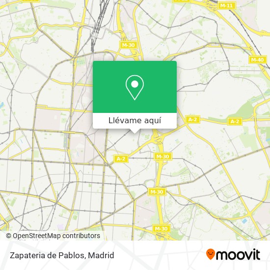 Mapa Zapateria de Pablos