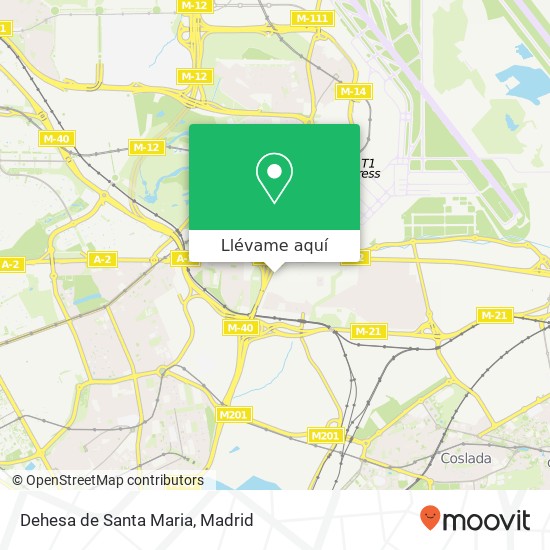 Mapa Dehesa de Santa Maria, Calle Aracne 28022 Rejas Madrid