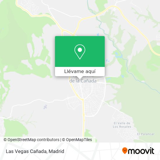 Mapa Las Vegas Cañada
