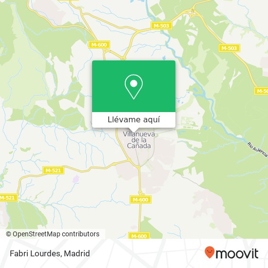 Mapa Fabri Lourdes, Calle Jacinto Benavente, 5 28691 Villanueva de la Cañada