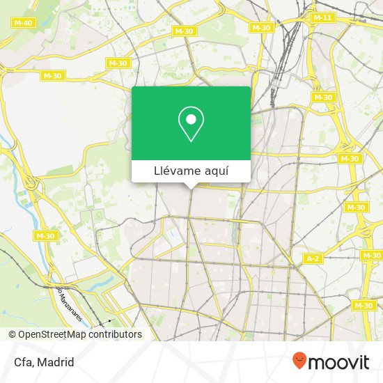 Mapa Cfa, Calle de Bravo Murillo, 157 28020 Bellas Vistas Madrid