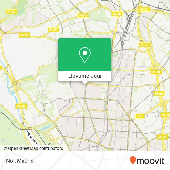 Mapa Nof, Calle de Santa Juliana, 6 28039 Bellas Vistas Madrid