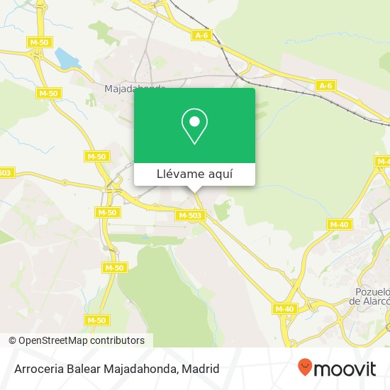 Mapa Arroceria Balear Majadahonda, M-515 28222 Majadahonda